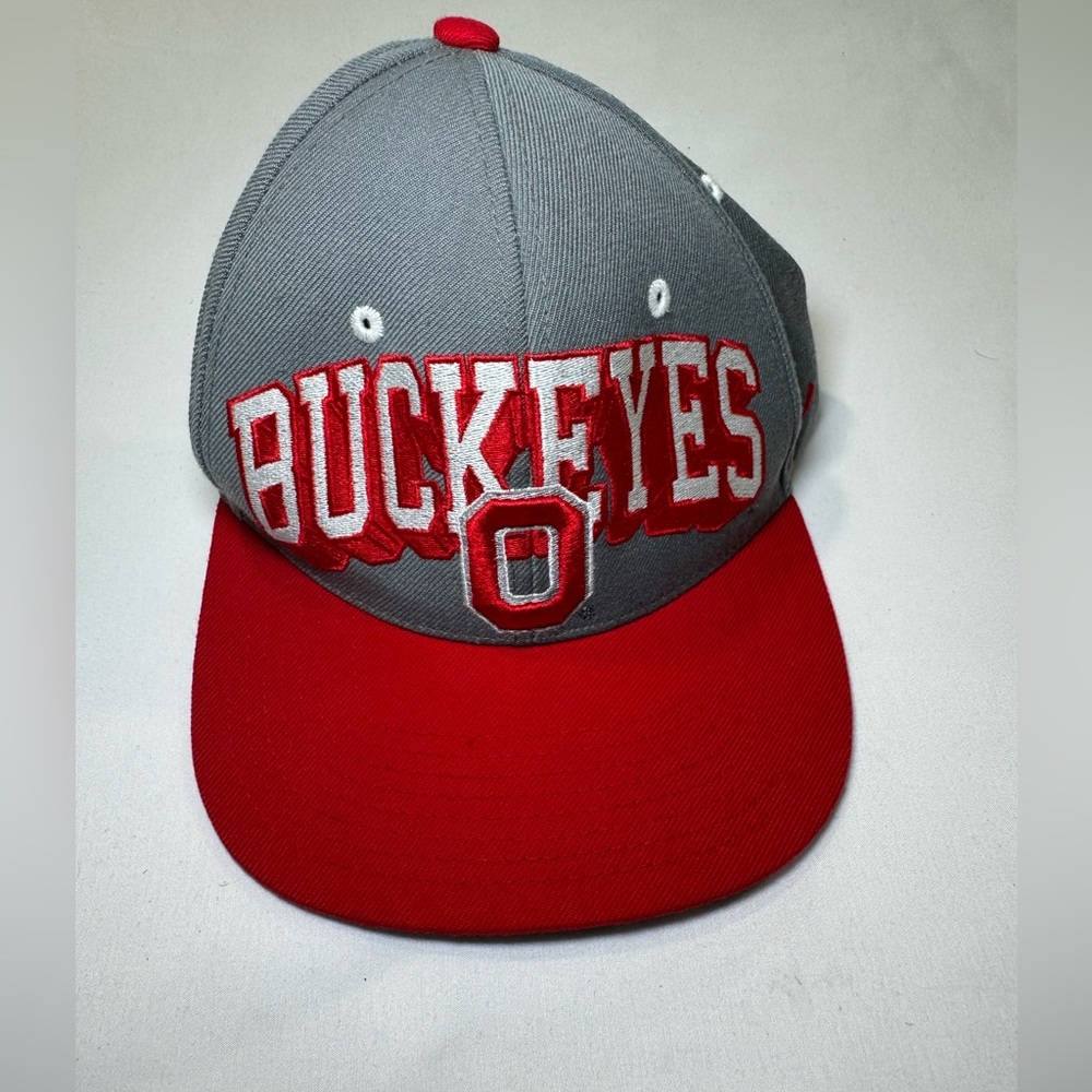 OHIO STATE‎ BUCKEYES Hat Cap ZEPHYR Snapback OSU w/ RARE SPELL OUT Large Logo!!